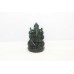 Statue Idol God Lord Ganesha Ganesh Figurine Natural Green Jade Stone E127